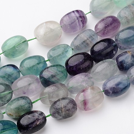 Natural Fluorite Beads Strands G-D828-C01-1