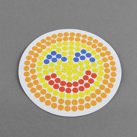 Плоским круглые поделки hama бисер бусины картонные шаблоны DIY-S002-11A-1