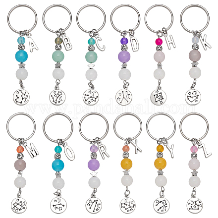 12шт брелок из сплава и стекла KEYC-PH01564-1