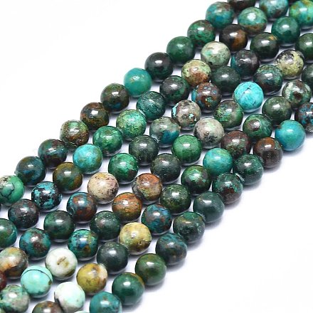 Chapelets de perles en chrysocolle naturelle G-F715-026-1