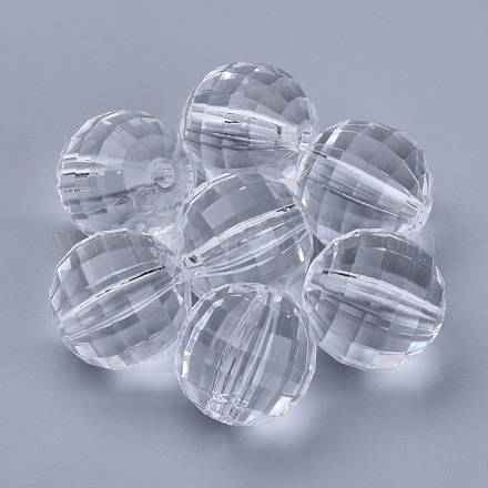 Abalorios de acrílico transparentes TACR-Q254-20mm-V01-1