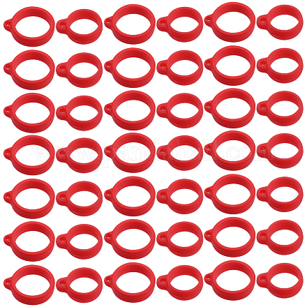 60шт. 2-х стильный силиконовый кулон SIL-GF0001-43B-1