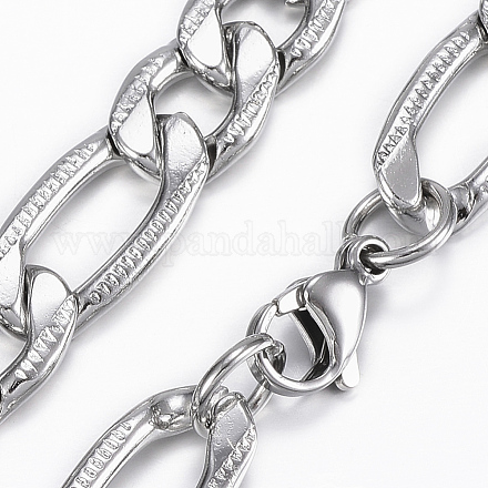 Collares de cadena figaro de los hombres de moda NJEW-L450-06B-1