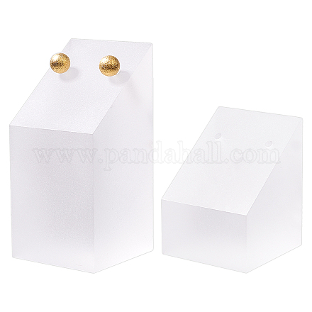 NBEADS 2 Pcs Frosted Acrylic Display Stands EDIS-WH0006-22-1