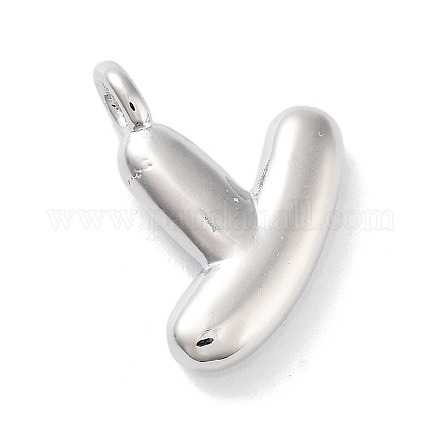 Подвески из латуни с покрытием стойки с буквами-шариками KK-C050-01P-Y-1