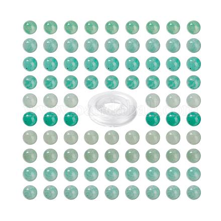 Cuentas redondas de amazonita natural de 100 pieza de 8 mm DIY-LS0002-64-1