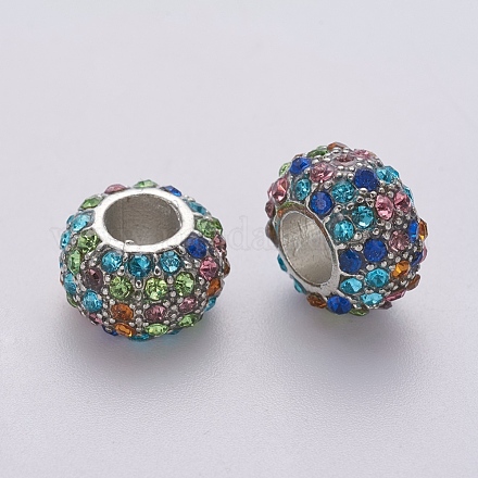 Glass Rhinestone Beads X-BSAPH007-14-1