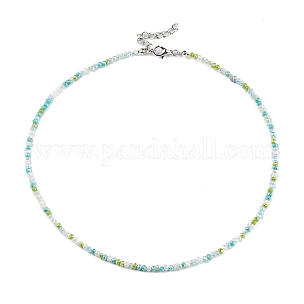 Bling Glass Beaded Necklace for Women NJEW-PH01492-03-1