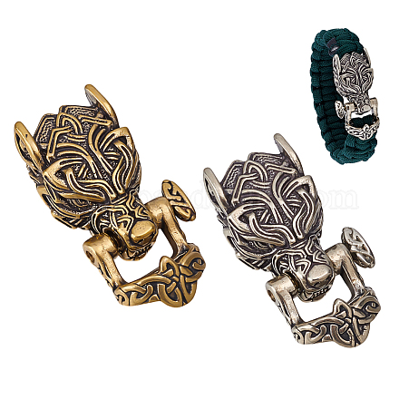 2 шт. 2-х цветные латунные бусины для повседневного ношения FIND-NB0006-48-1