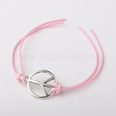 Korean Waxed Polyester Cord Bracelet Making AJEW-JB00027-03-1