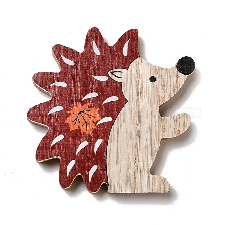 Cabochons en bois imprimés simple face d'automne WOOD-I010-01I-1