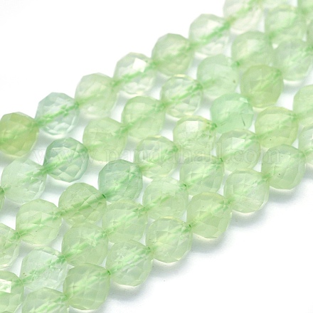 Chapelets de perles en préhnite naturelle G-O171-12-6mm-1
