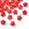 30Pcs Baking Paint Glass Beads, Star, Red, 11.5x12x6.5mm, Hole: 1.2mm