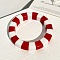 Resin Bangles, Stripe, Red, Inner Diameter: 2.52 inch(6.4cm)
