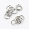 Tarnish Resistant 304 Stainless Steel Open Jump Rings, Saw Cut Round, Stainless Steel Color, 18 Gauge, 7x1mm, Inner Diameter: 5mm, about 1500pcs/bag