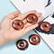 Natural Brecciated Jasper Pendants, Donut/Pi Disc Charms, 40x6~7mm, Hole: 8mm