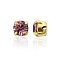 Preciosa® MAXIMA Crystal in Sew-On Cup, Czech Crystal, 719 35 021 Chaton(Round), Golden, 20020 Light Amethyst, SS16(3.8~4mm)