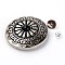 Alloy & Imitation Turquoise Craft Solid Screw Rivet, DIY Leather Craft Nail, Flat Round, Black, 30x9.5mm, Hole: 2.5mm, Screw: 5x4mm and 7x4.5mm