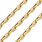 Ion Plating(IP) 304 Stainless Steel Rectangle Link Chains, Unwelded, with Spool, Golden, 3.5x2x1mm