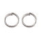 Brass Split Rings, Double Loops Jump Rings, Platinum, 8x2mm, Inner Diameter: 6.6mm