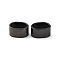 Ion Plating(IP) 304 Stainless Steel Slide Charms, Oval, Black, 9x14x8mm, Hole: 6.5x12mm