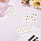 Nail Art Stickers, Self Adhesive, for Nail Tips Decals Decorations, Mixed Color, 6x6x0.1cm, 3pcs/set