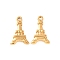304 Stainless Steel Pendants, Eiffel Tower Charm, Golden, 17x11x3mm, Hole: 1.2mm