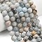 Natural Aquamarine Beads Strands, Round, Smooth, 9.5~10mm, Hole: 1mm, about 38~39pcs/strand, 14.96''~15.20''(38~38.6cm)