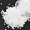TOHO Round Seed Beads, Japanese Seed Beads, (121) Opaque Luster White, 8/0, 3mm, Hole: 1mm, about 1111pcs/50g