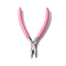 65# Steel Flat Nose Pliers with Plastic Handles, Jewelry Making Tools, Pink, 14.5x9x1.45cm