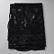 Detachable Polyester Sequin Shawl, Garment Accessories, Black, 1920x640x0.4mm
