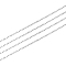 925 Sterling Silver Cable Chain, Soldered, 925 Sterling Silver Plated, 1.6x1.2mm