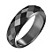 Hematite Finger Rings, Faceted, US Size 8(18.1mm)
