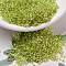 MIYUKI Delica Beads, Cylinder, Japanese Seed Beads, 11/0, Silver Lined, (DB0147) Silver Lined Chartreuse, 1.3x1.6mm, Hole: 0.8mm, about 100000pcs/500g