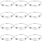 12Pcs Adjustable 201 Stainless Steel Expandable Bangle Making, Stainless Steel Color, 0.16cm, Inner Diameter: 2-1/8 inch(5.5cm)