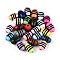 Printed Schima Wood Beads, Rice, Mixed Color, 12x8mm, Hole: 3mm