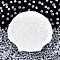 Transparent Glass Seed Beads, Glazing Style, Round, Clear, 6mm, Hole: 1.2mm, about 1500pcs/pound