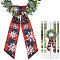 2Pcs Polyester Ribbons,  Ornament Accessories, Snowflake, 1420x120mm