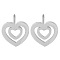 Non-Tarnish 304 Stainless Steel Stud Earrings, Heart, Stainless Steel Color, 8.5x9mm