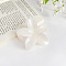 Candy Color Flower Plastic Claw Hair Clips, Hair Accessories for Women & Girls, White, 80x70mm