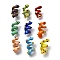 Handmade Lampwork Enamel Beads, Snake, Bumpy, Mixed Color, 27.5~31.5x15~20x14~16mm, Hole: 5~6mm