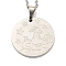 Non-Tarnish Constellation Pendant Necklaces, 201 Stainless Steel Cable Chain Necklaces, Capricorn, 19.96 inch(50.7cm)