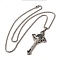 Non-Tarnish Gothic 201 Stainless Steel Pendant Necklaces, Jesus Cross, Stainless Steel Color, 23.70 inch(60.2cm)