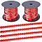 2Rolls Plastic Paillette Beads, Sequins Beads, Ornament Accessories, Flat Round, Red, 6mm, 2rolls/set