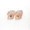Opaque Resin Beads, Real 16K Gold Plated, Hamster with Egusi, Salmon, 20x16mm