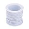 Elastic Cord, White, 1mm, about 22.96 yards(21m)/roll