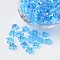 Eco-Friendly Transparent Acrylic Beads, Star, AB Color, Deep Sky Blue, 10x4mm, Hole: 1.5mm, about 2140pcs/500g