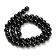Натуральный черный шпинель бисер пряди G-L631-A03-8mm-3