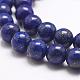 Chapelets de perle en lapis-lazuli naturel G-G953-04-6mm-3