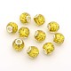 Faceted Large Hole Rondelle Resin European Beads RPDL-L003-122-2